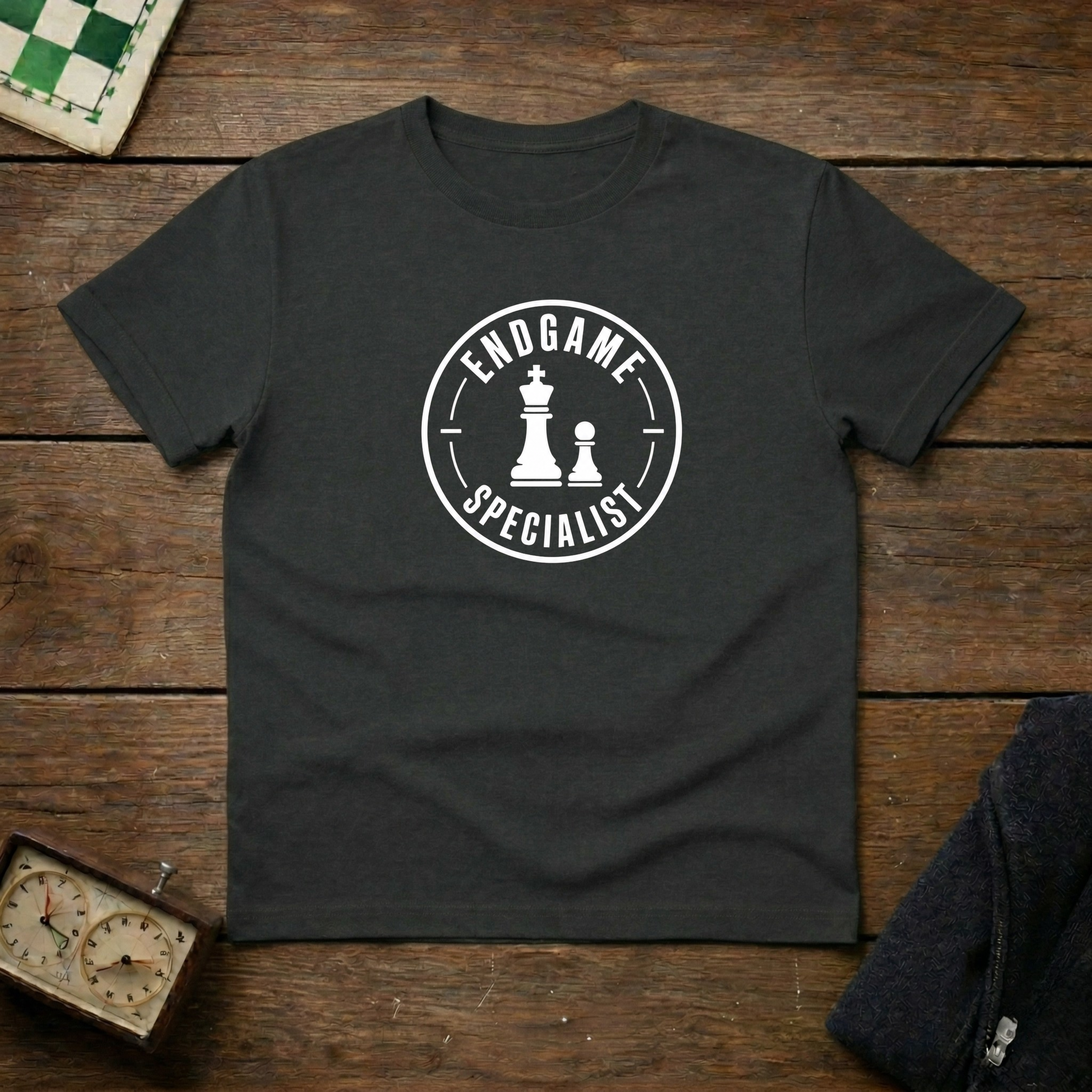 Endgame Specialist Round Chess Shirt
