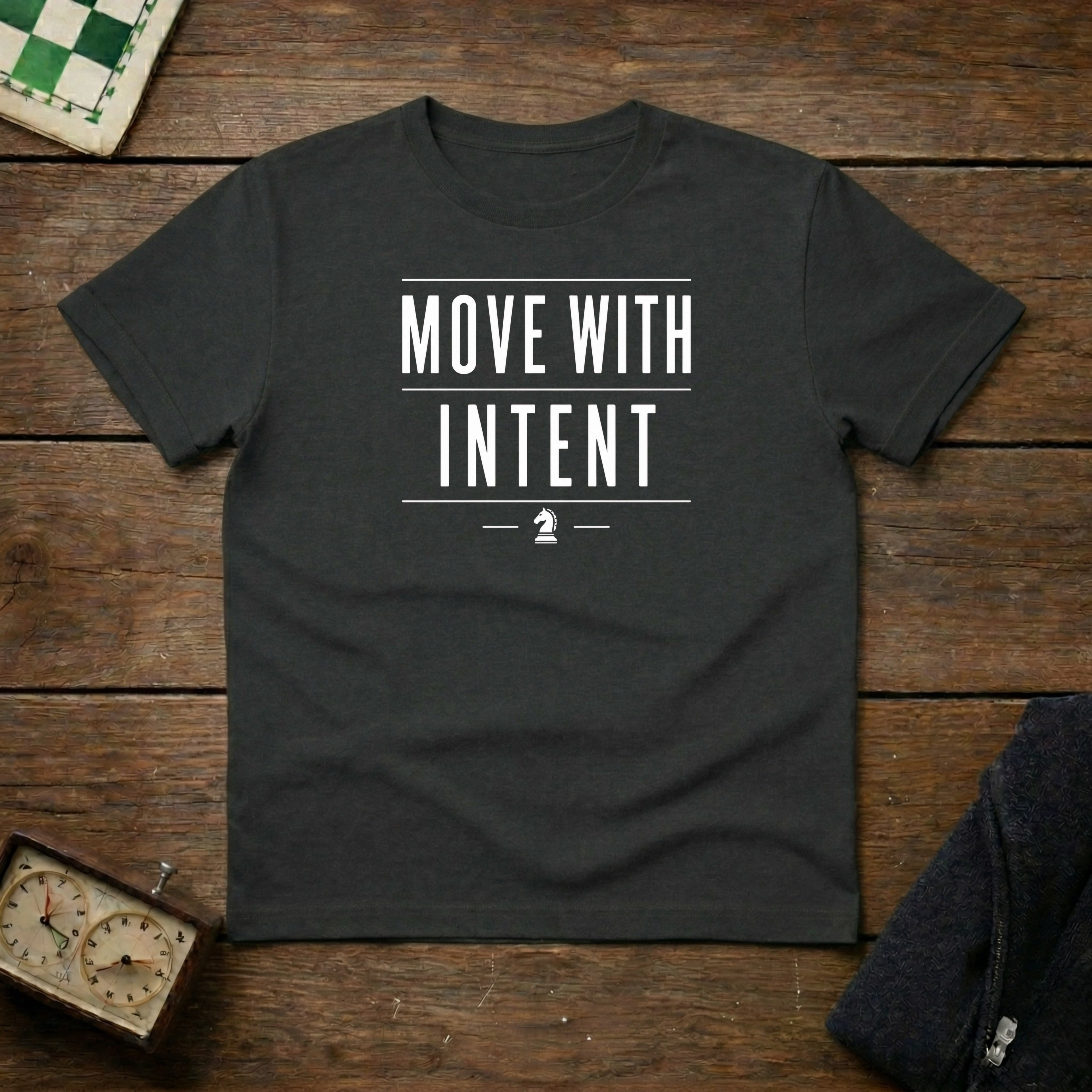 Move With Intent Chess Shirt