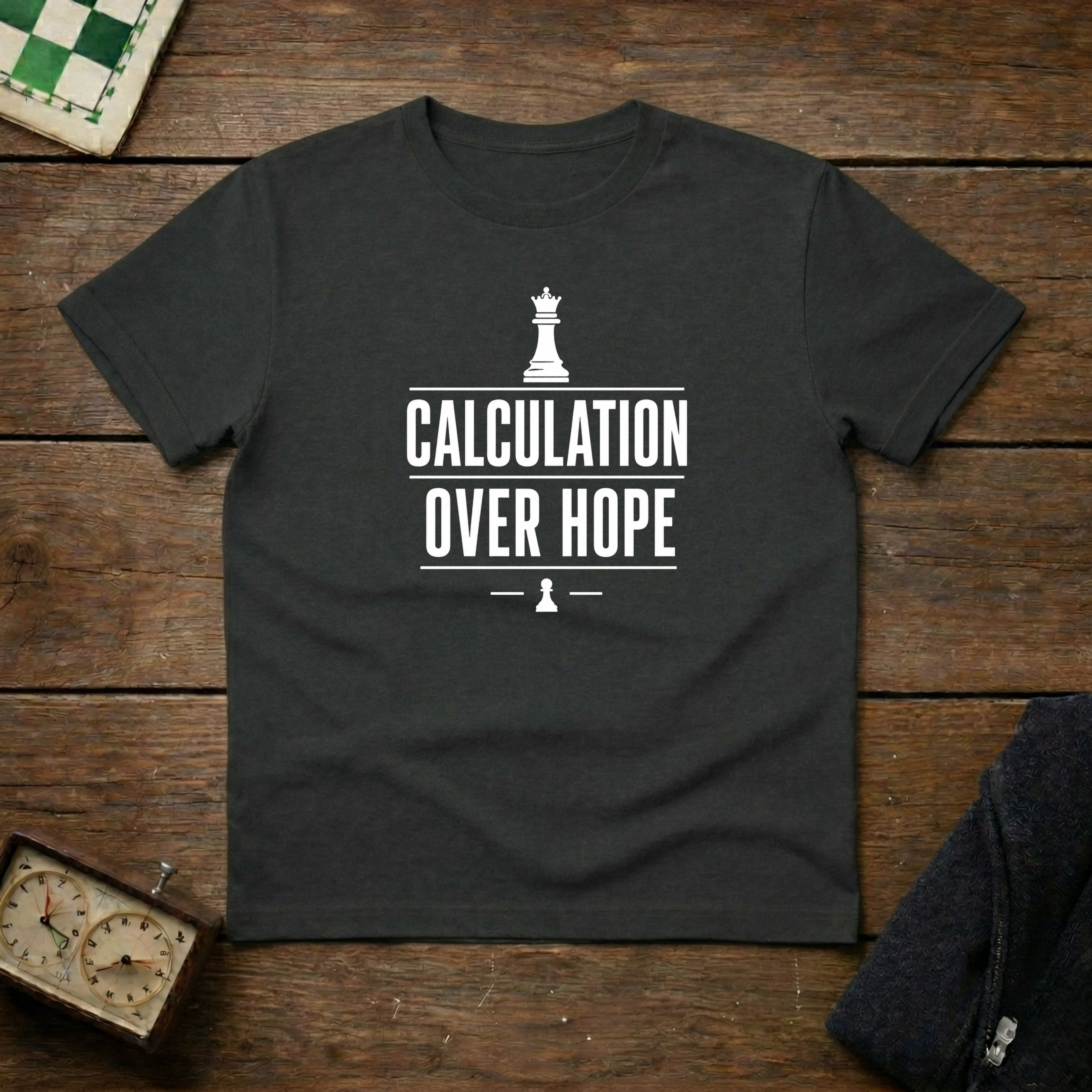 Calculation Over Hope Chess Shirt