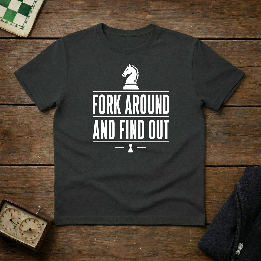 Fork Around and Find Out Chess Shirt