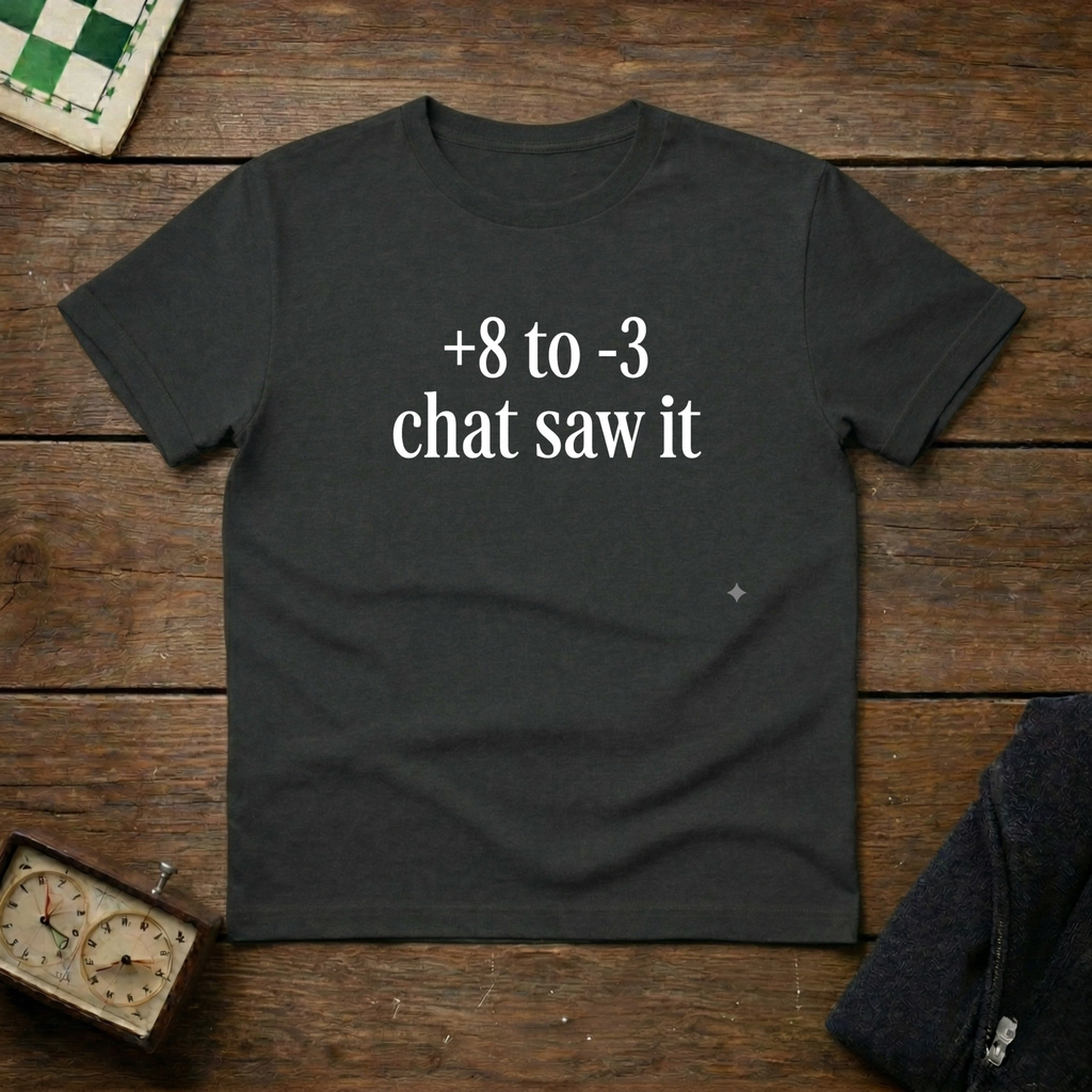 +8 to -3 Chat saw it Chess Shirt