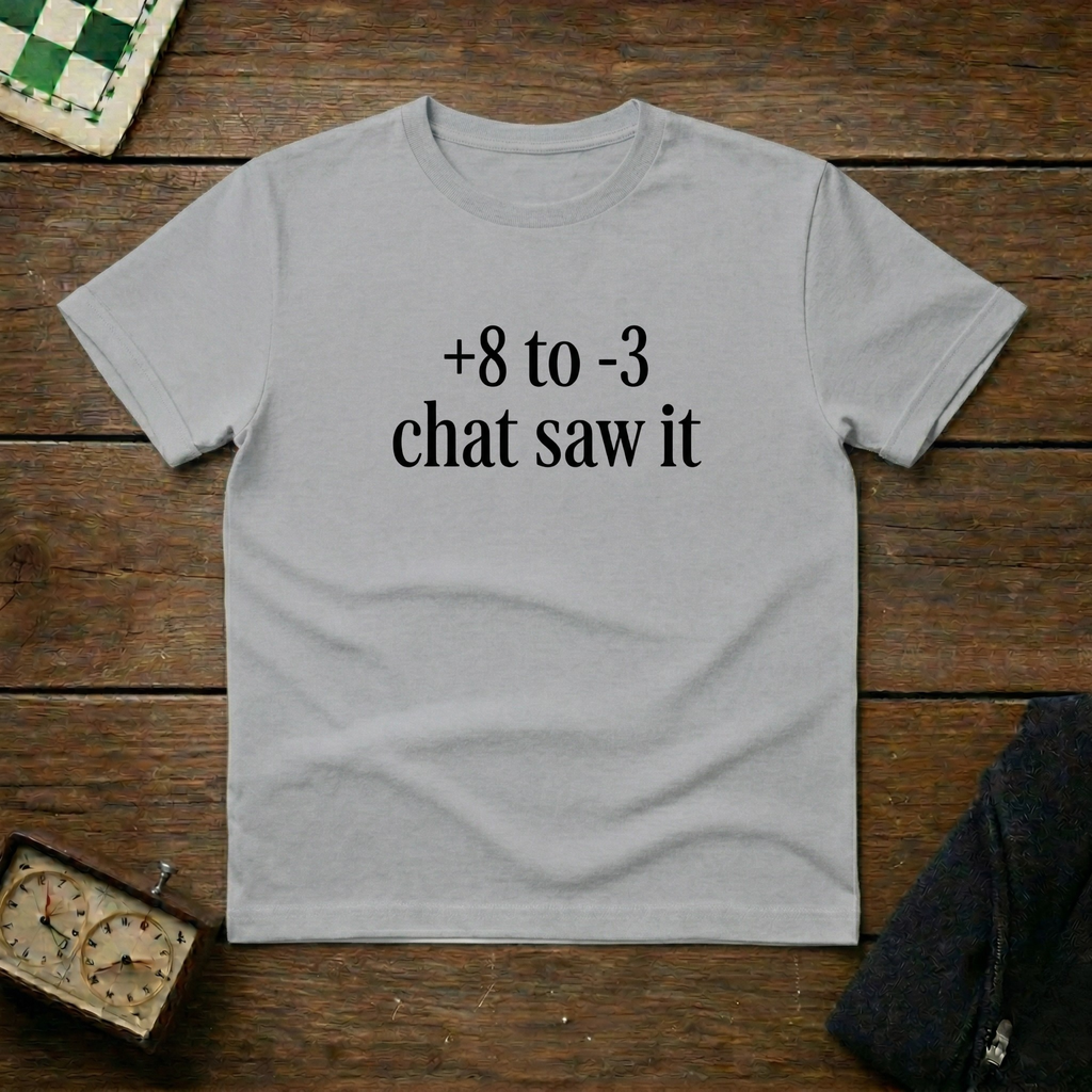 +8 to -3 Chat saw it Chess Shirt