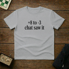 +8 to -3 Chat saw it Chess Shirt