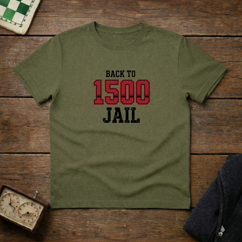 Back to 1500 Jail Chess Shirt