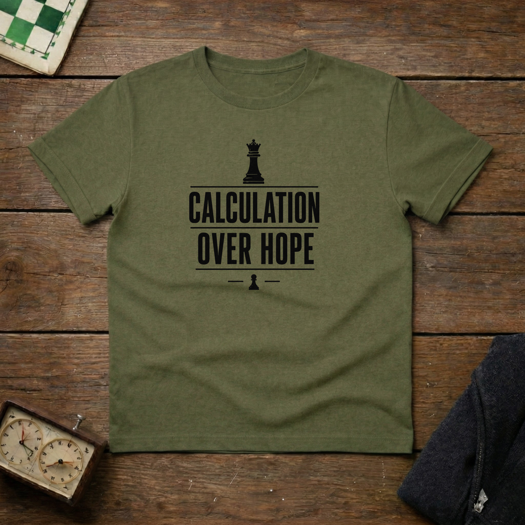 Calculation Over Hope Chess Shirt