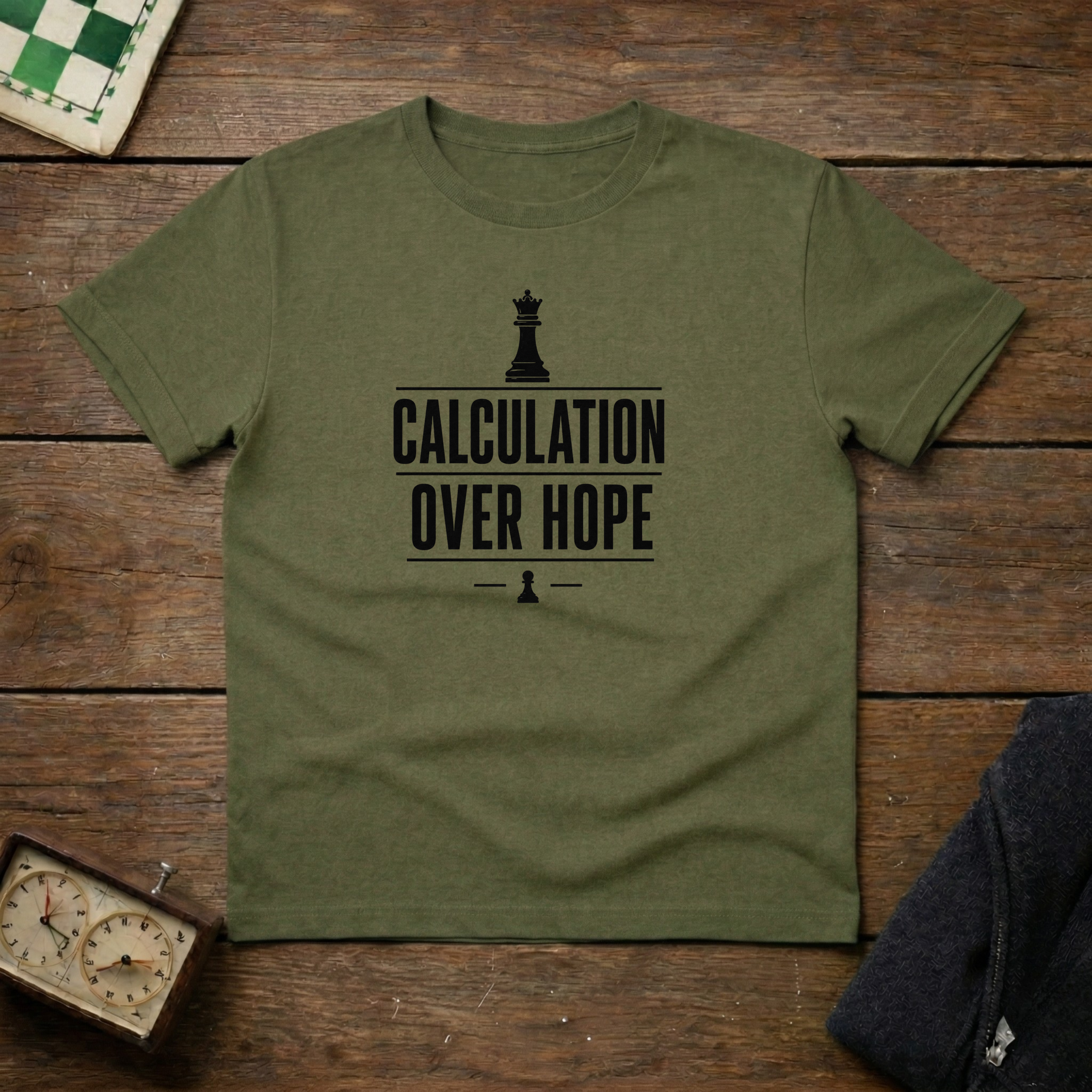 Calculation Over Hope Chess Shirt