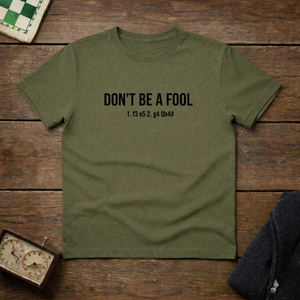 Don't Be a Fool Chess Shirt