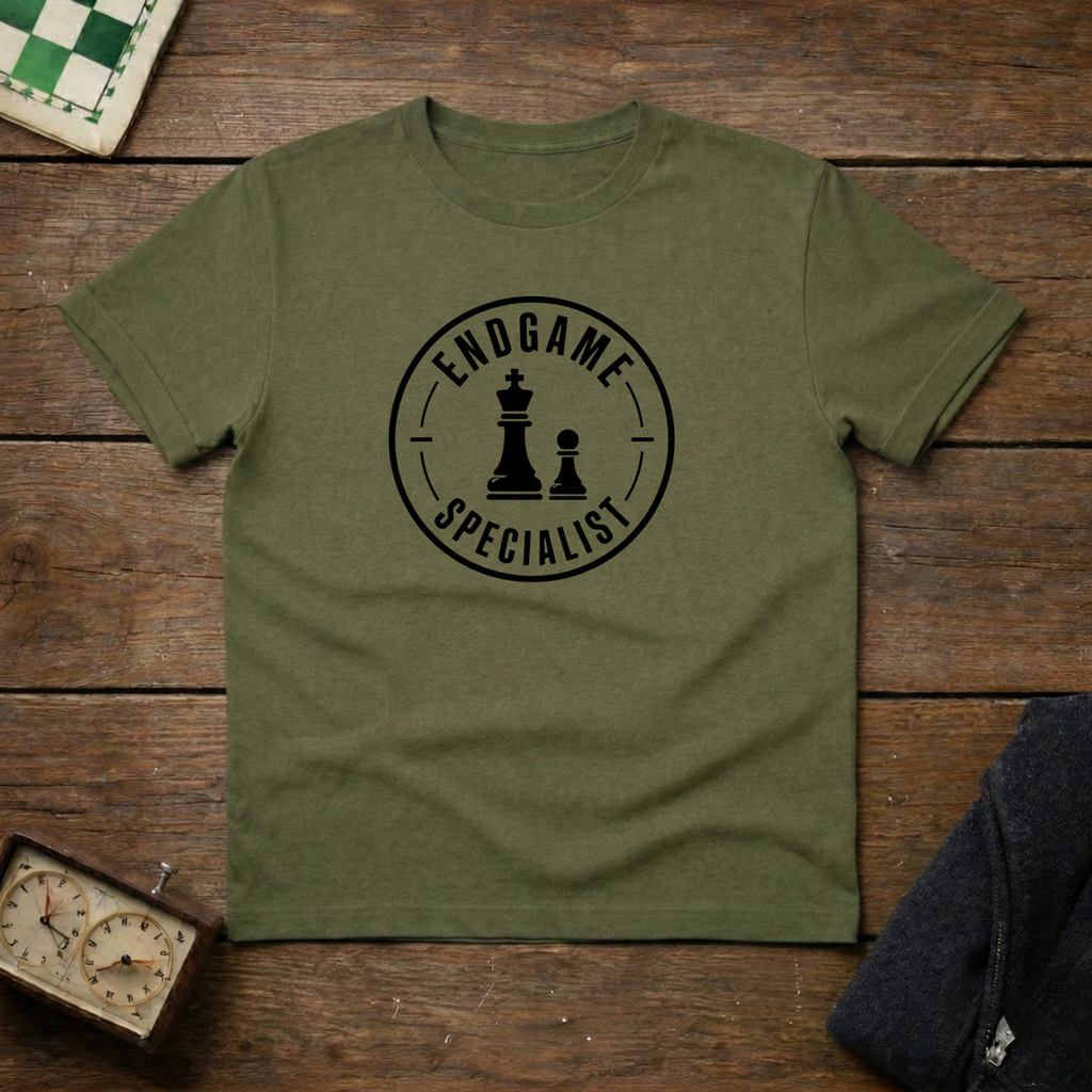 Endgame Specialist Round Chess Shirt