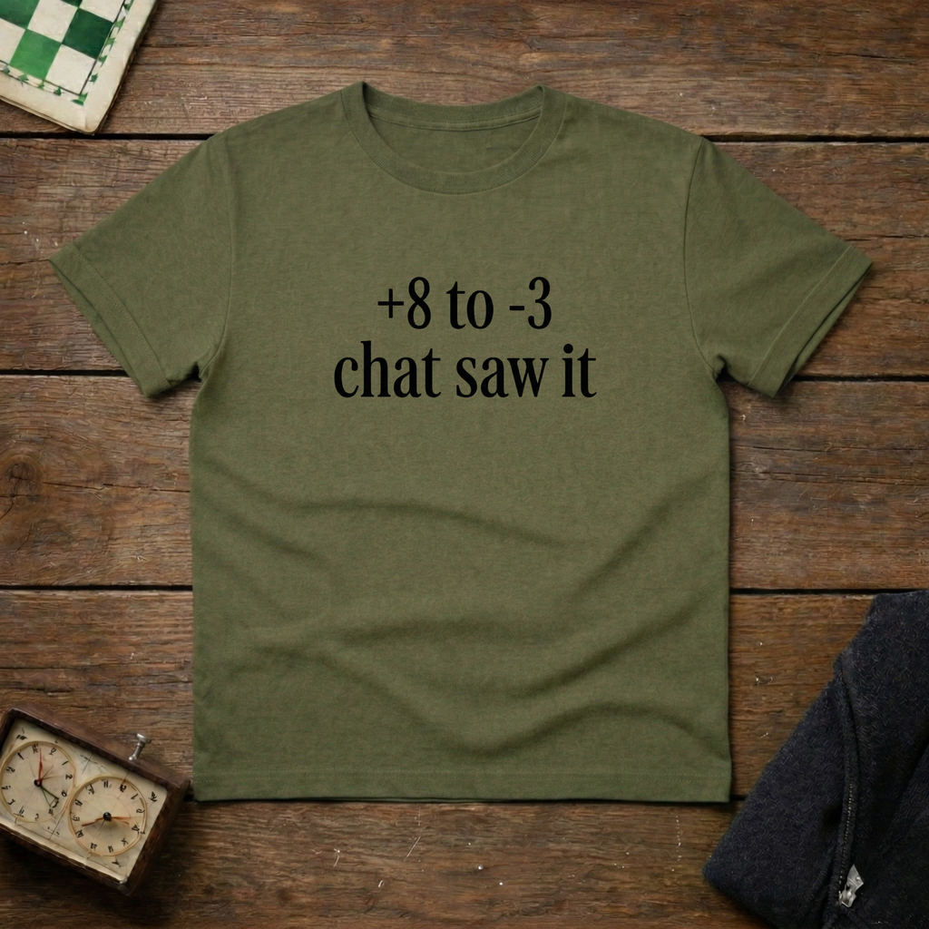 +8 to -3 Chat saw it Chess Shirt