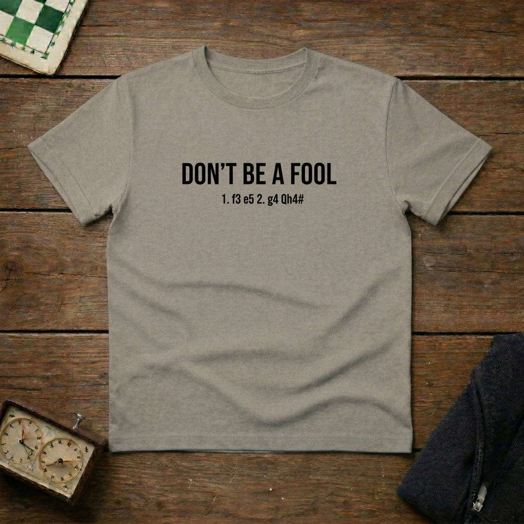 Don't Be a Fool Chess Shirt