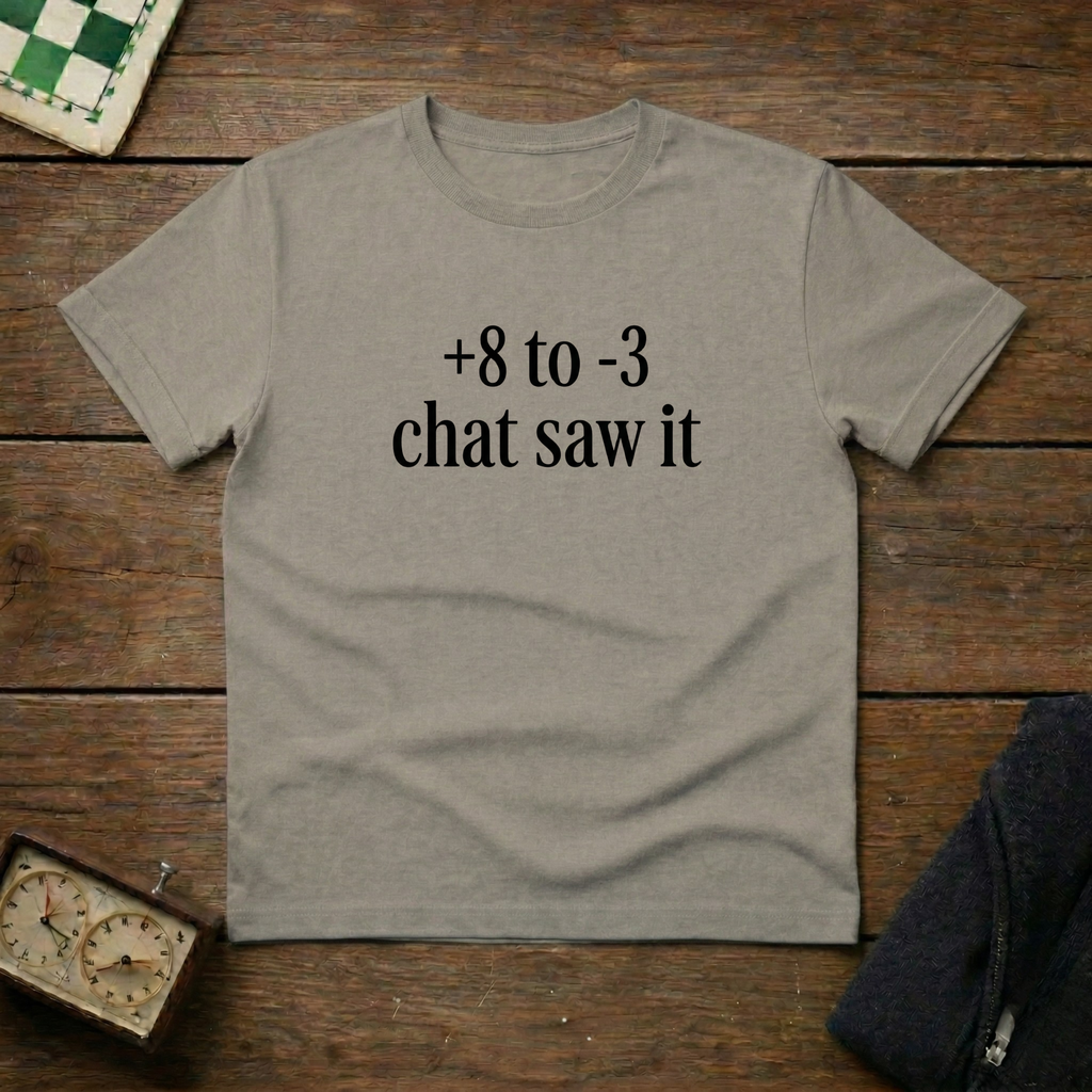 +8 to -3 Chat saw it Chess Shirt