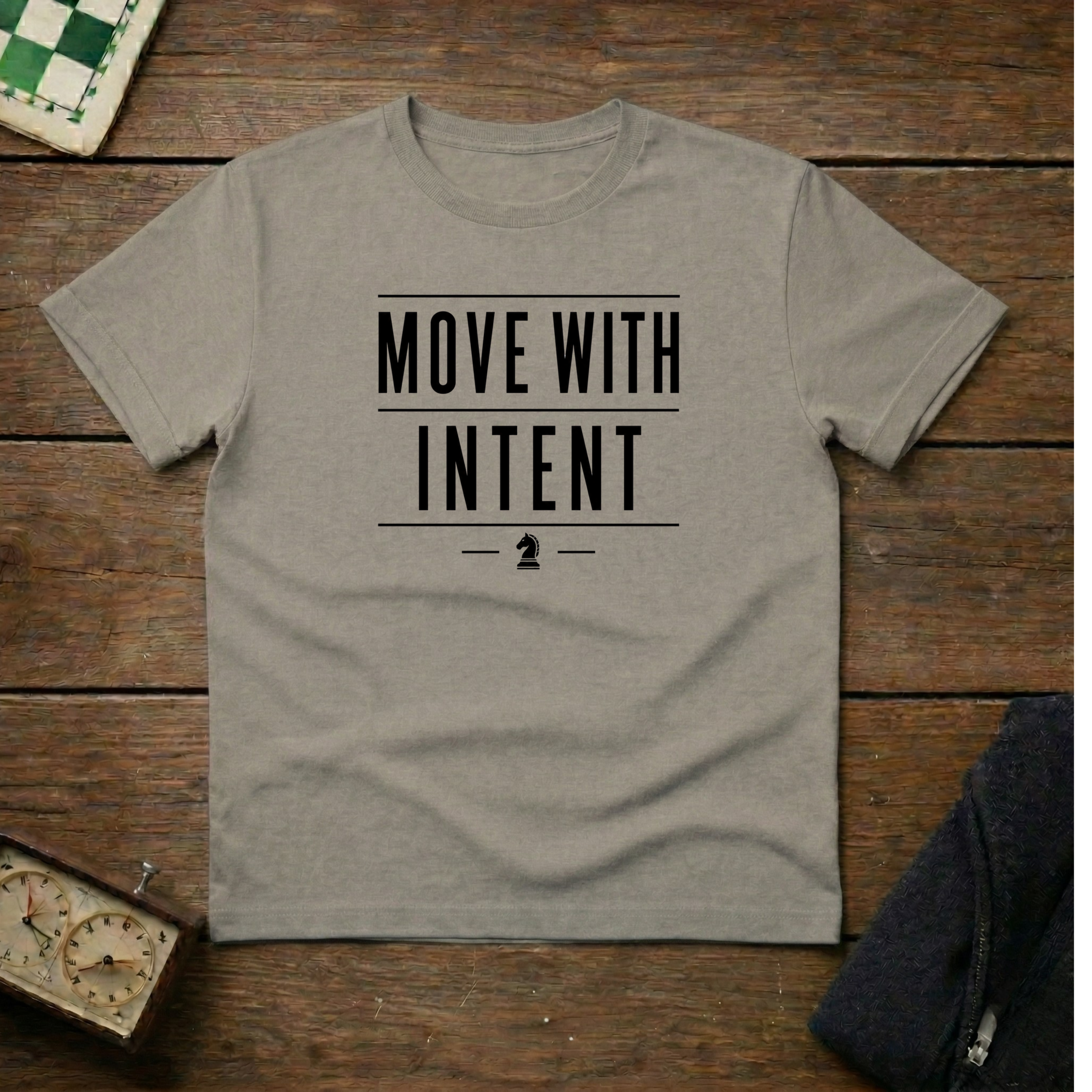 Move With Intent Chess Shirt