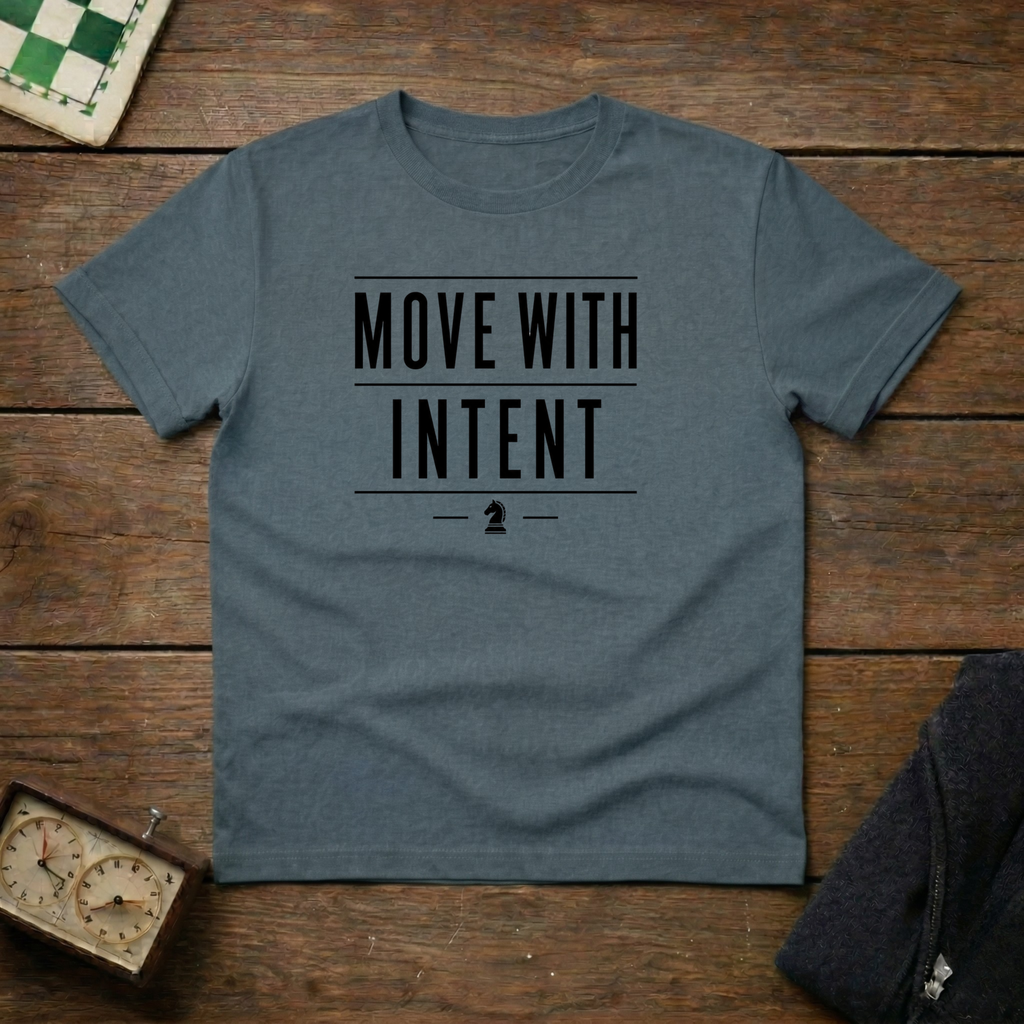 Move With Intent Chess Shirt