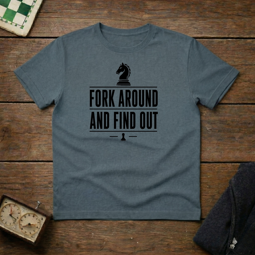Fork Around and Find Out Chess Shirt