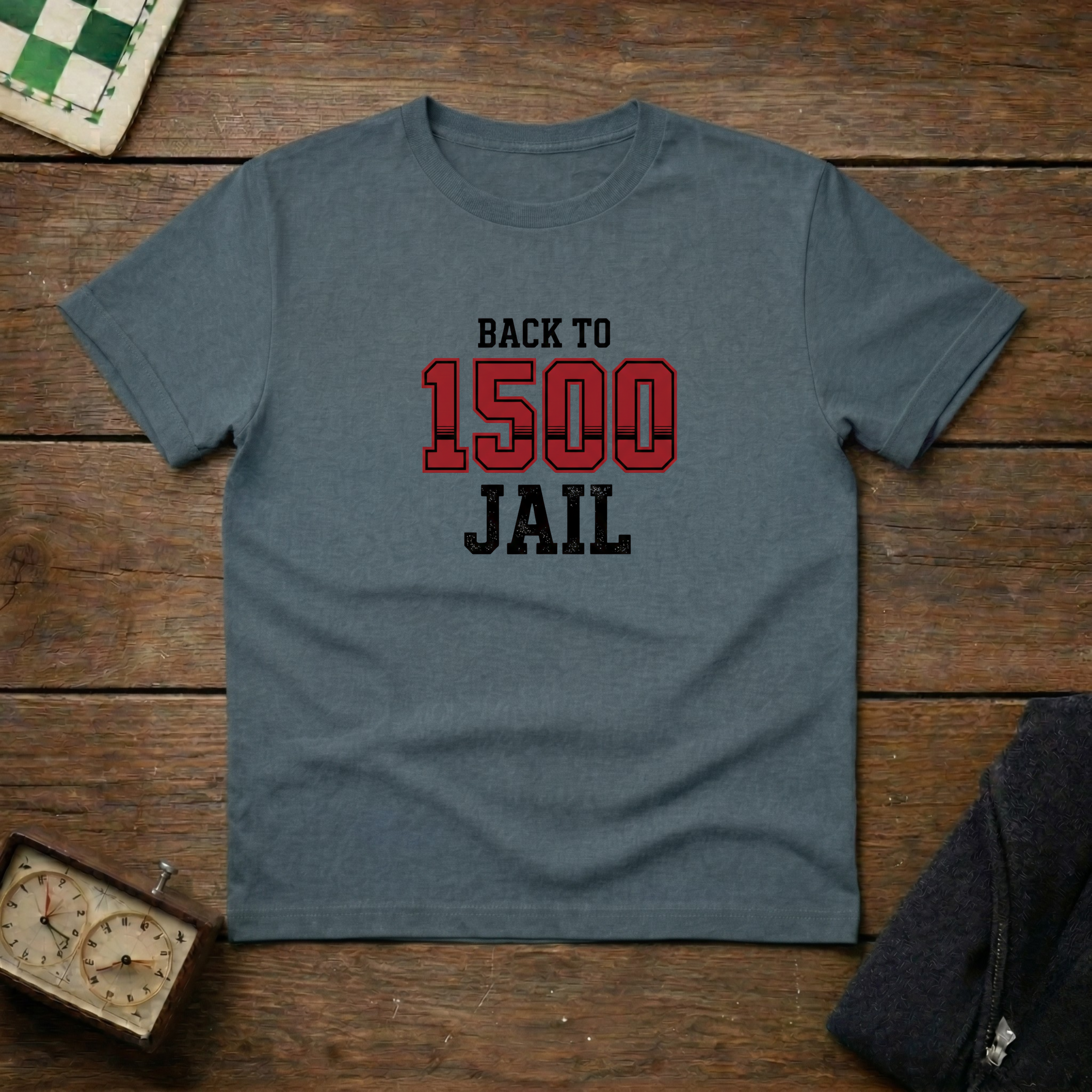 Back to 1500 Jail Chess Shirt