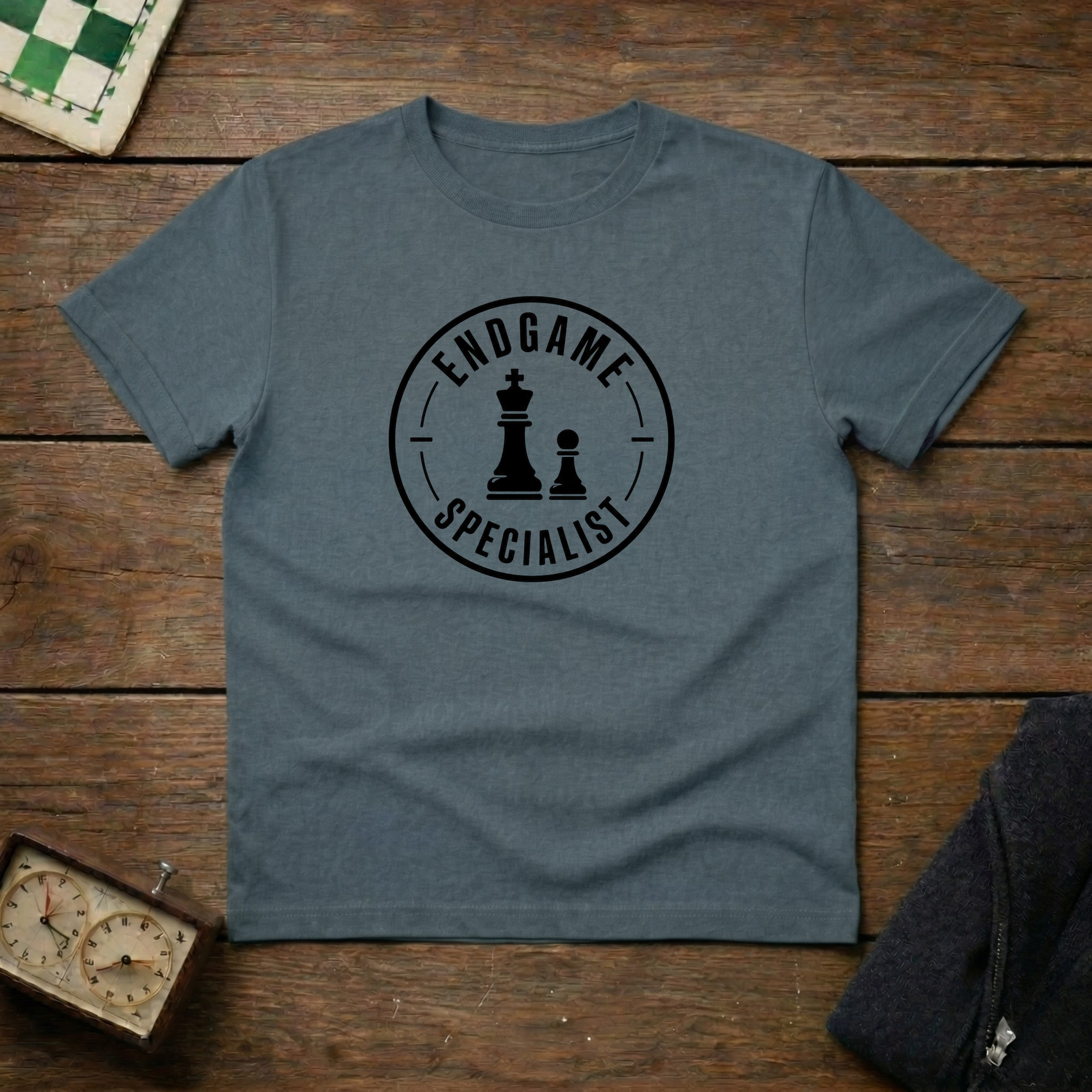 Endgame Specialist Round Chess Shirt