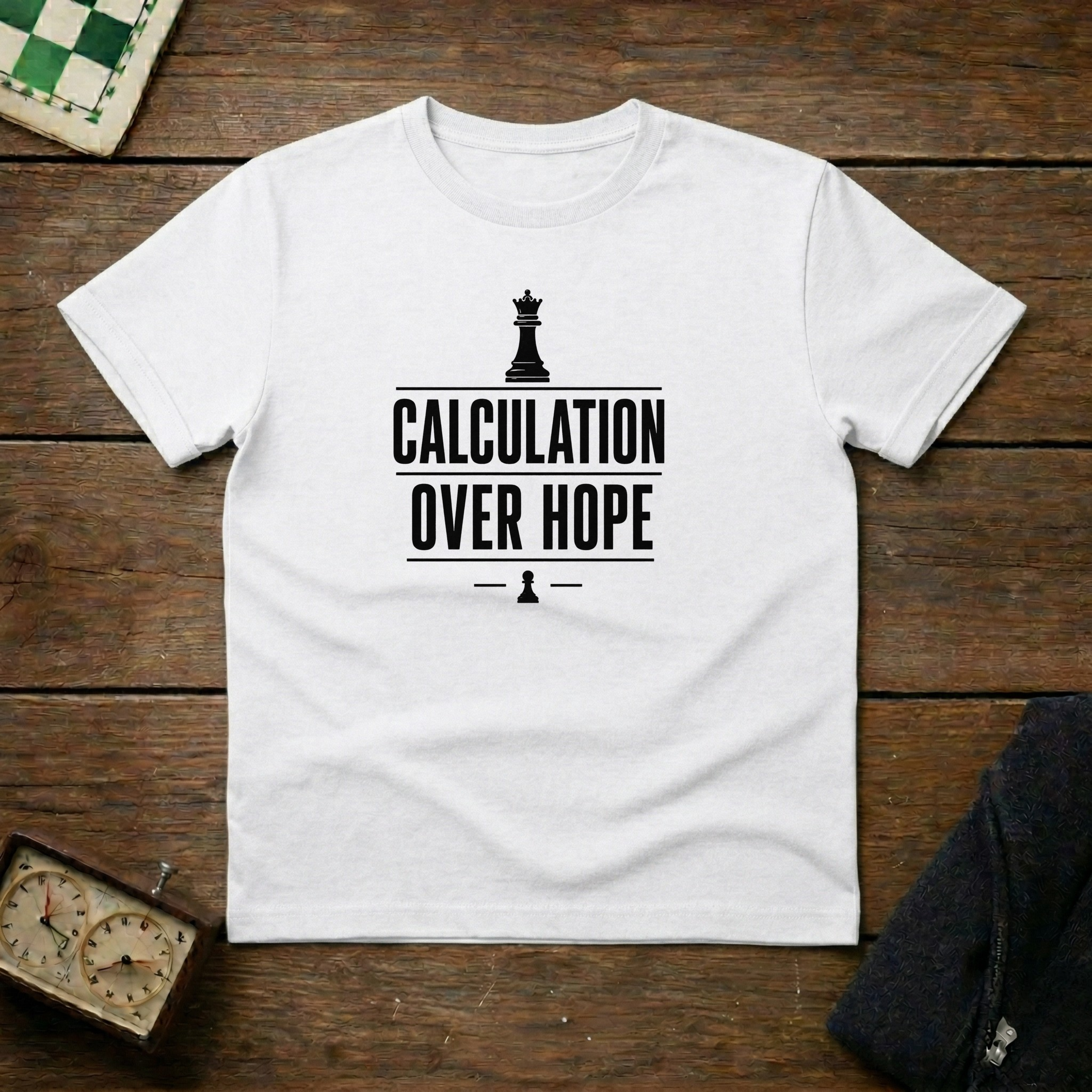Calculation Over Hope Chess Shirt