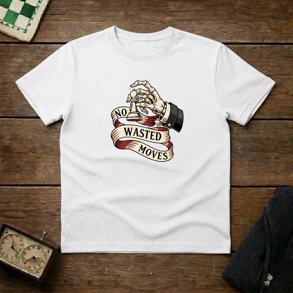 No Wasted Moves Banner Chess Shirt
